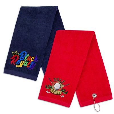 Cotton Golf Towel With Carabiner